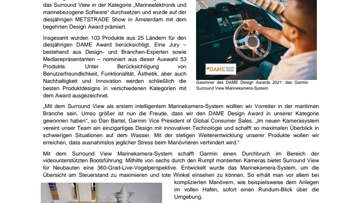 PM Garmin 2021 DAME Award