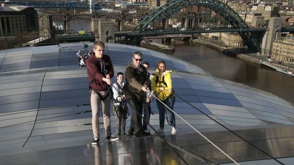 Sage Gateshead's roof walk. Pic courtesy of Sage Gateshead.