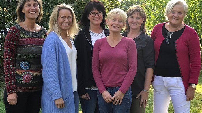Bitte Kans regional samordnare SVF, Johanna Holmkvist avd.chef Britsarvet VC, Kristina Ragnarsson verksamhetschef Britsarvet VC, Susanne Hellerstedt Börjesson cancersamordnare, Eva Gifvars avd.chef Britsarvet VC, Ulla Allard verksamhetsutvecklare 