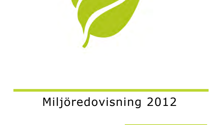Miljöredovisning för TransFargos verksamhet 2012