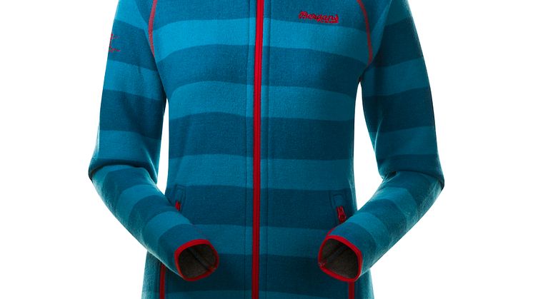 1899 Perikum Lady Jacket - Sea Blue Striped/Red