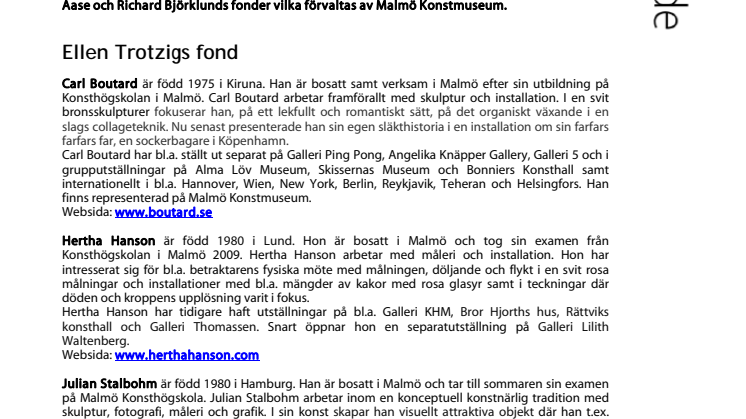 Årets konststipendiater