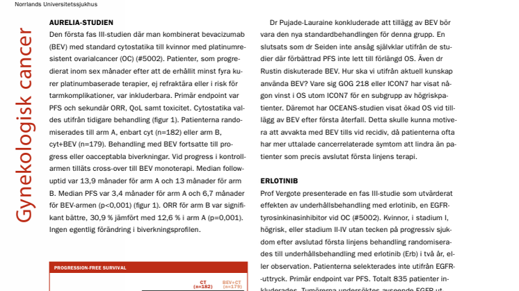 Överläkare Karin Boman – Nytt om behandling av äggstockscancer och endometriecancer, ASCO 2012