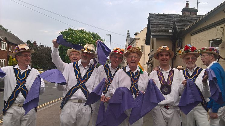 ​Uttoxeter Heart of Oak Morris Men Make May Purple to support the Stroke Association