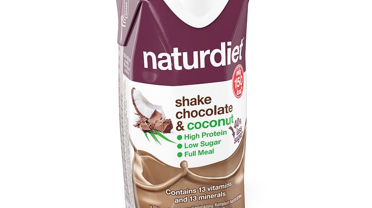 Naturdiets sortiment av drickfärdiga shakes utökas nu med ytterligare en god smaknyhet!