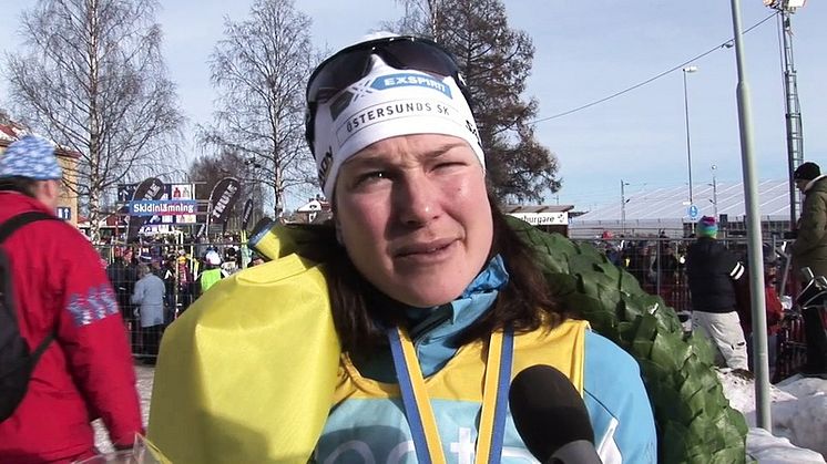 Segerintervju med Jenny Hansson Vasaloppet 2011