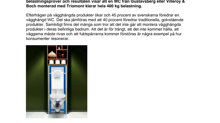 Nytt utrymmessnålt fixtursystem från Gustavsberg