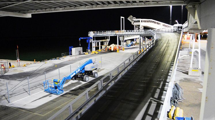 Gotlands hamnar  miljösatsar med Titan mastbelysning i Visby hamn