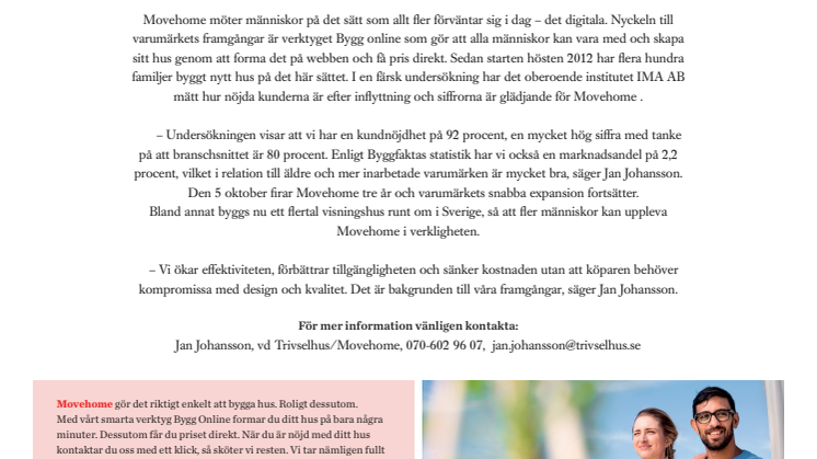 Nytänkaren Movehome fyller tre år