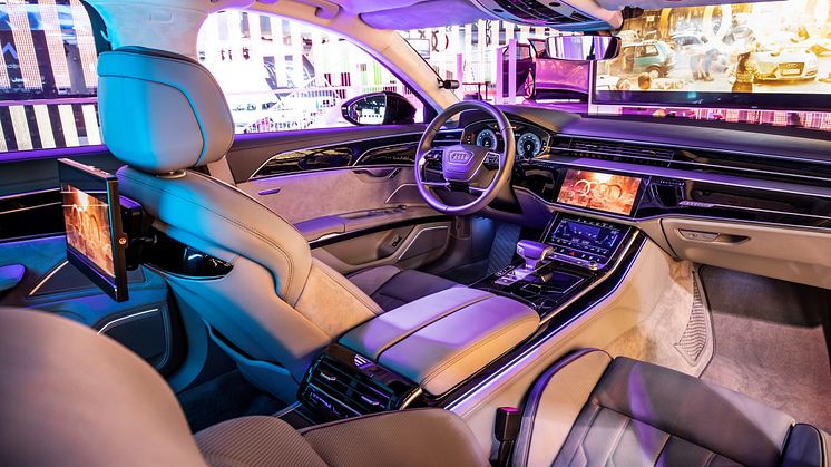 Audi Immersive In-Car Entertainment interiør på CES 2019