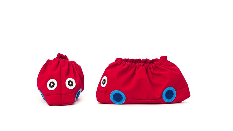 Baby shoe friends röd buss