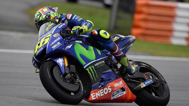 序盤11番手まで順位を落とすも7位でレースを終えた#46 V・ロッシ & YZR-M1