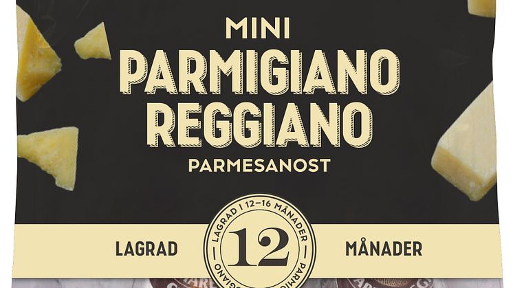 Portionsförpackade Parmesanbitar fungerar bra som mellanmål för både barn och vuxna.
