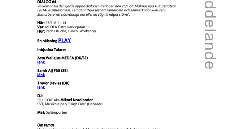 Kulturstrategi – Dialog #4