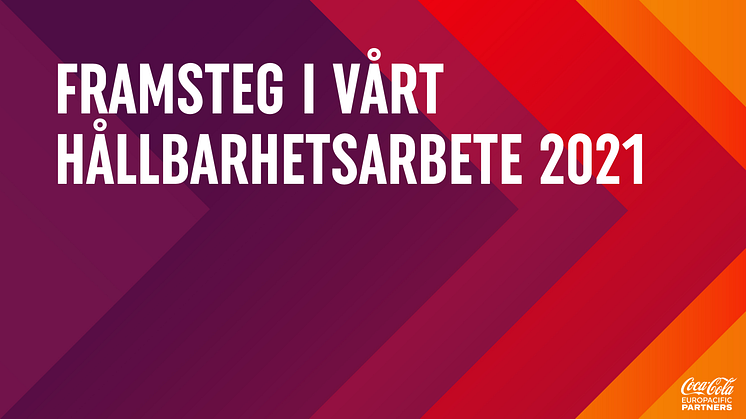 Viktiga framsteg i Coca-Cola Europacific Partners hållbarhetsarbete 2021