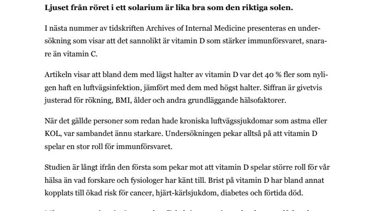 Slipp vårförkylningen – skippa C-vitaminerna