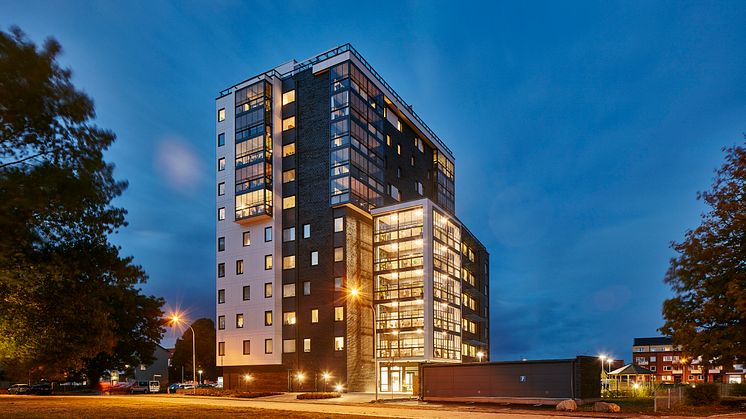 Midroc och HSB Landskrona har utvecklat Västerpark i Landskrona.