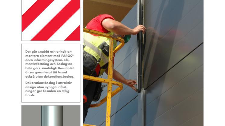 Paroc Panel System lanserar PAROC® deco infästningssystem – snabbare montage och snyggare finish av elementväggar