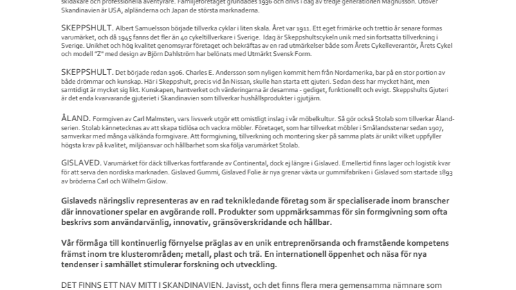 Vad har Hestra, Gislaved, Skeppshult och Åland gemensamt? 