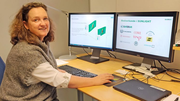Forskaren och projektledaren Pia Borg vid metallforskningsinstitutet Swerim.
