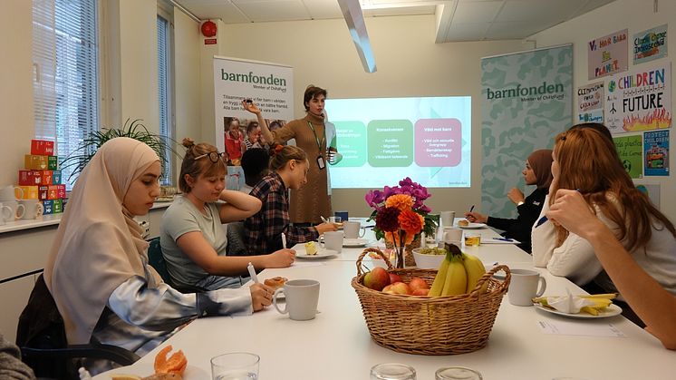 Workshop på Barnfondens kontor
