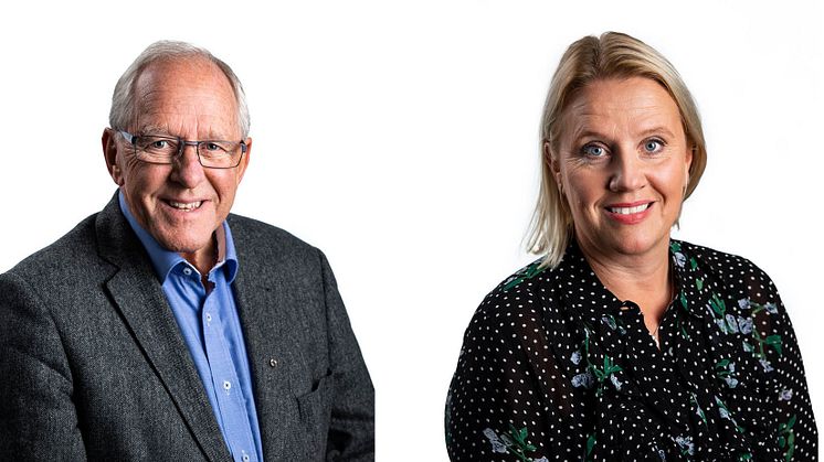 Ordförande HSB Värmland Tore Olsson och tillträdande Vd Jessika Lundgren