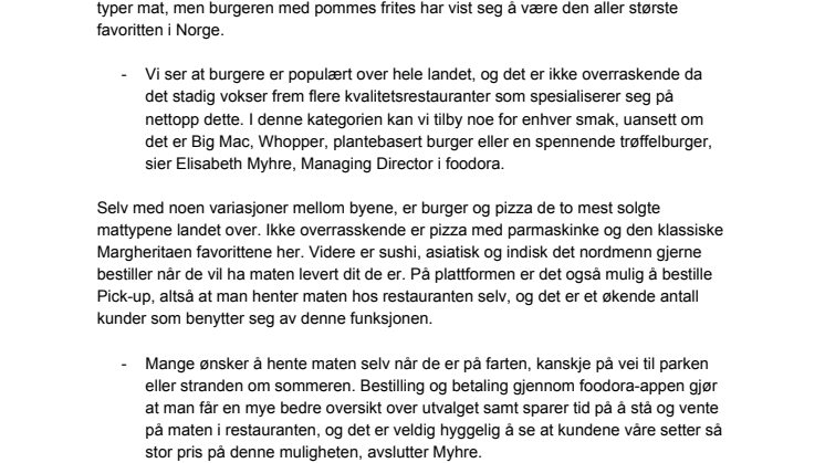 Dette spiste vi i sommer