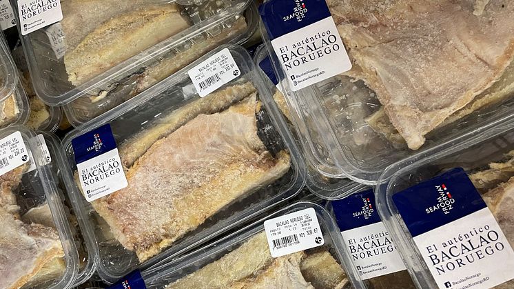 Norsk klippfisk i butikk i Den dominikanske republikk