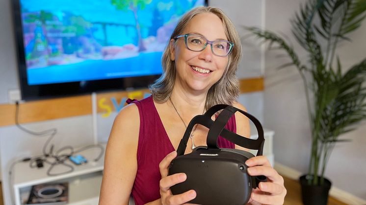 Annika Gustafson är VR-strateg på vård- och omsorgsförvaltningen i Helsingborgs stad. Hennes uppdrag är utveckla och att göra det enkelt att använda VR-tekniken.