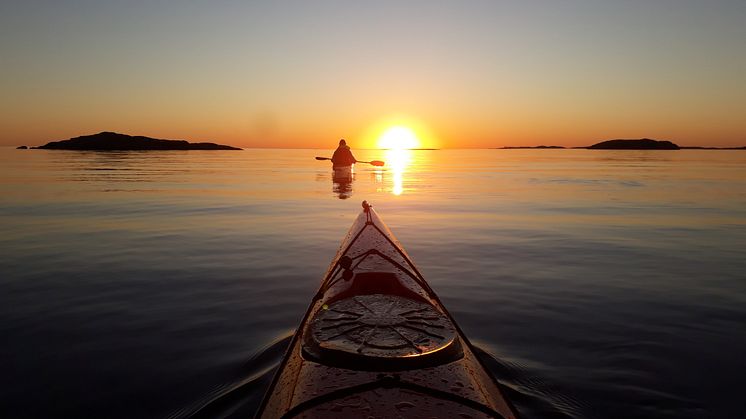 Solnedgangspadling Foto Skärgårdsidyllen Kayak & Outdoor 