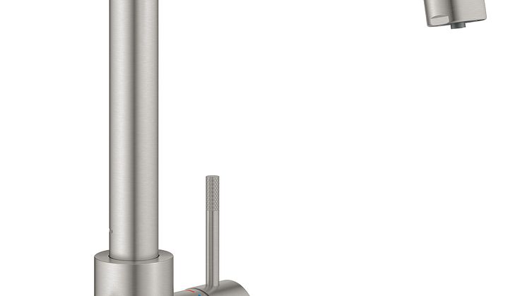 Grohe Blue_SuperSteel_Børstet Stål_Veil.pris 23.100 kr
