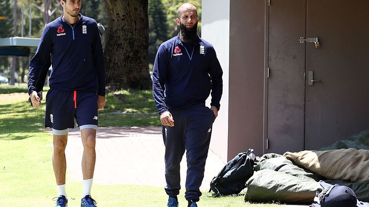 Steven Finn and Moeen Ali in Perth