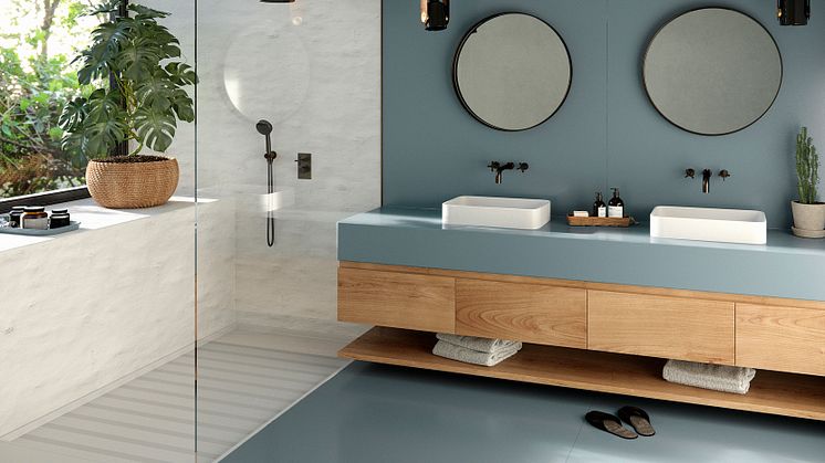 Silestone Bathroom - Cala Blue