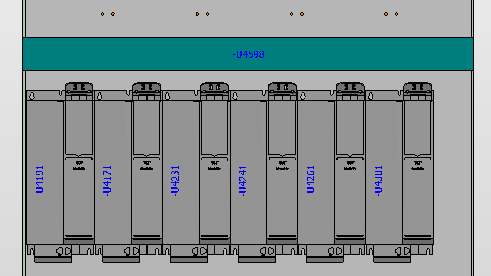 Montageplade designet i EPLAN Pro Panel