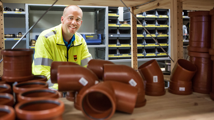 Christopher Jennebo, planerare på Vatten och avlopp, Teknik- och serviceförvaltningen.