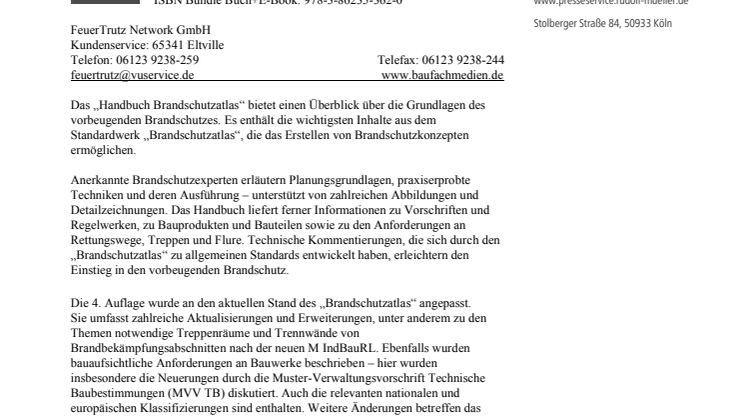Handbuch Brandschutzatlas