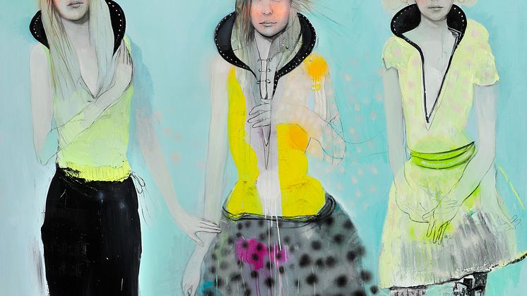 Cathrine Raben Davidsen: "Returning of the Favor", 2005. Signed. Oil on canvas. 200 x 240 cm. Unframed. Estimate: DKK 100,000-125,000.