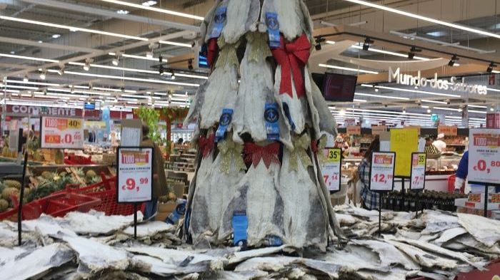 Klippfiskjuletre i Portugal