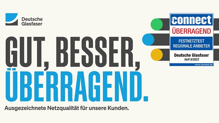 „Überragend“: Das Netz von Deutsche Glasfaser mit Bestnote im Festnetztest von connect ausgezeichnet