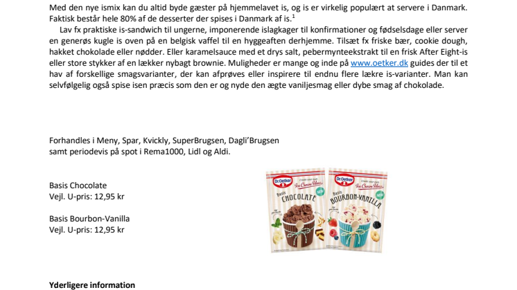 Skab din egen yndling-is med Dr. Oetkers nye ismix