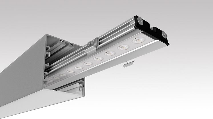 Mit dem Lichtkanal 070 IP65 präsentiert die LTSMit dem Lichtkanal 070 IP65 präsentiert die LTS LTS Licht & Leuchten GmbH den ersten Lichteinsatz in einem LK 070, der sicher vor Staub und vor Strahlwasser aus jedem Winkel ist.