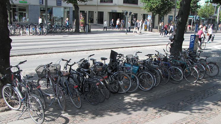 Trafik i stan Göteborg stad cyklar Dooman Teknik