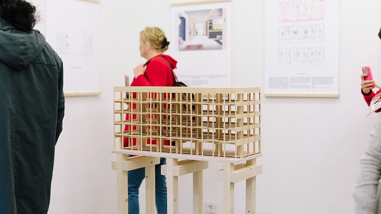 Modell av en kunstnerbolig
