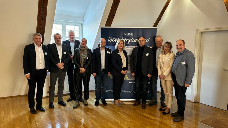 Vorstand des Weserbergland Tourismus e.V. bei der Mitgliederversammlung 2023