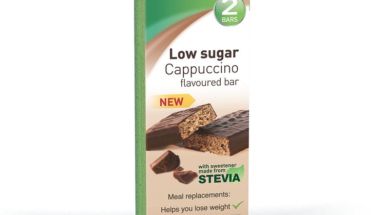 2 pack Low sugar bar with Cappuccino