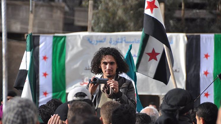 Abdullah al-Khateeb, 2016 års Per Anger-pristagare. 