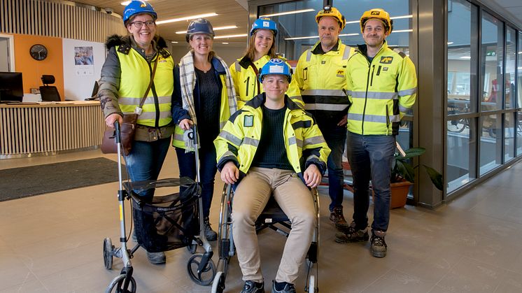 Tilgjengelighetstest i Martin Skatvedts vei 1