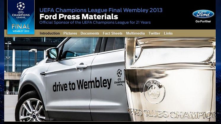 FORD FEJRER CHAMPIONS LEAGUE FINALEN MED NY KAMPAGNE