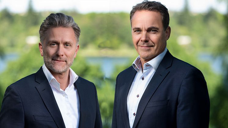 LogPoint founder Søren Laustrup and CEO Jesper Zerlang