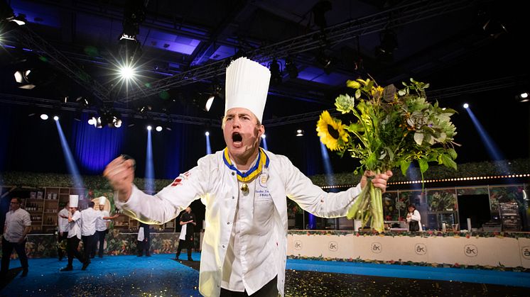 Gustav Leonhardt är Årets Kock 2021. Foto: Anna Björkegren